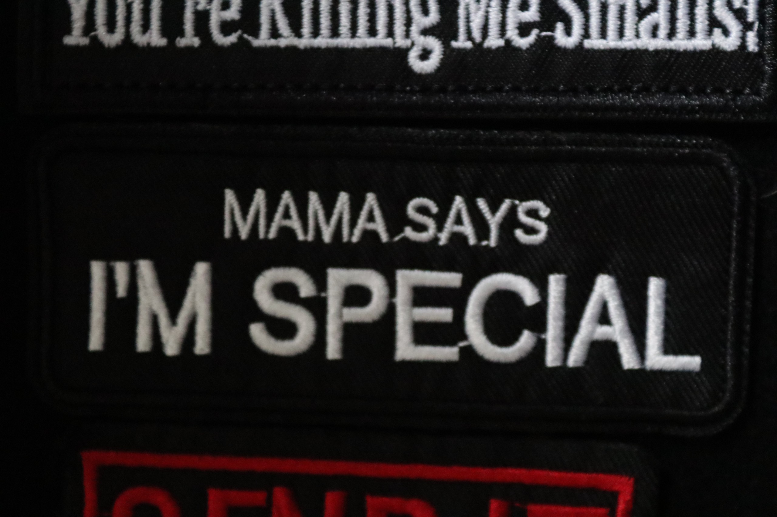 "MAMA SAYS I'M SPECIAL" Embroidered Morale Patch